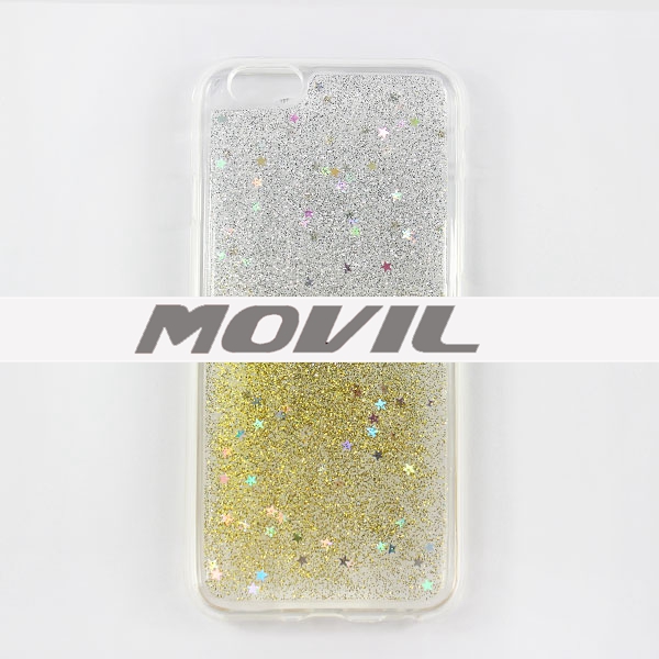 NP-2485 Epoxy Brillo Bling Auave TPU Funda para Apple iPhone 6-9